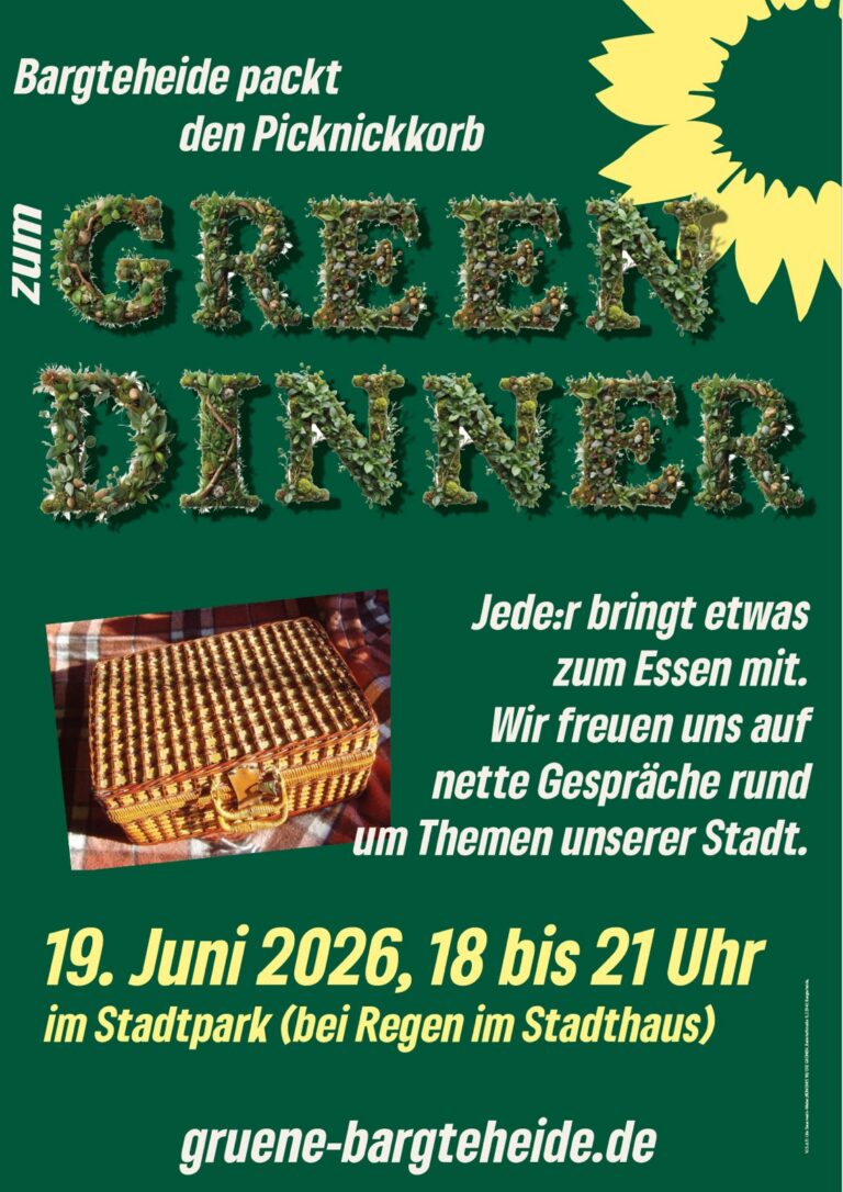 Green Dinner am 19.06.2026